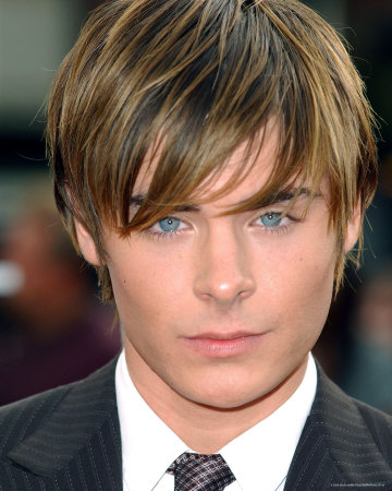 What kind of hairstyl does Zac Efron have? (Only the way he has it in this